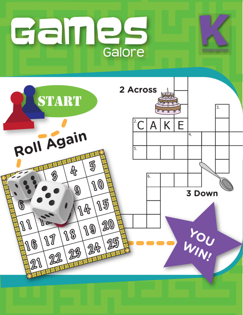 Rich Results on Google's SERP when searching for 'Games Galore Kindergarten Workbook'