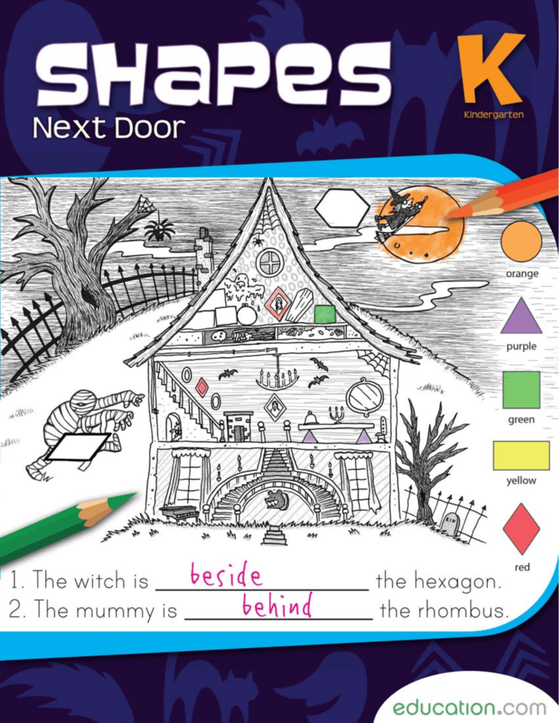Rich Results on Google's SERP when searching for 'Shapes Next Door Kindergarten Workbook'